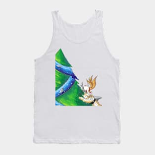 Tree Trimming Tiger Shark Tank Top